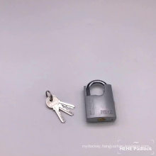 Nickle Plated Half Shackle Protected wrapped beam padlock